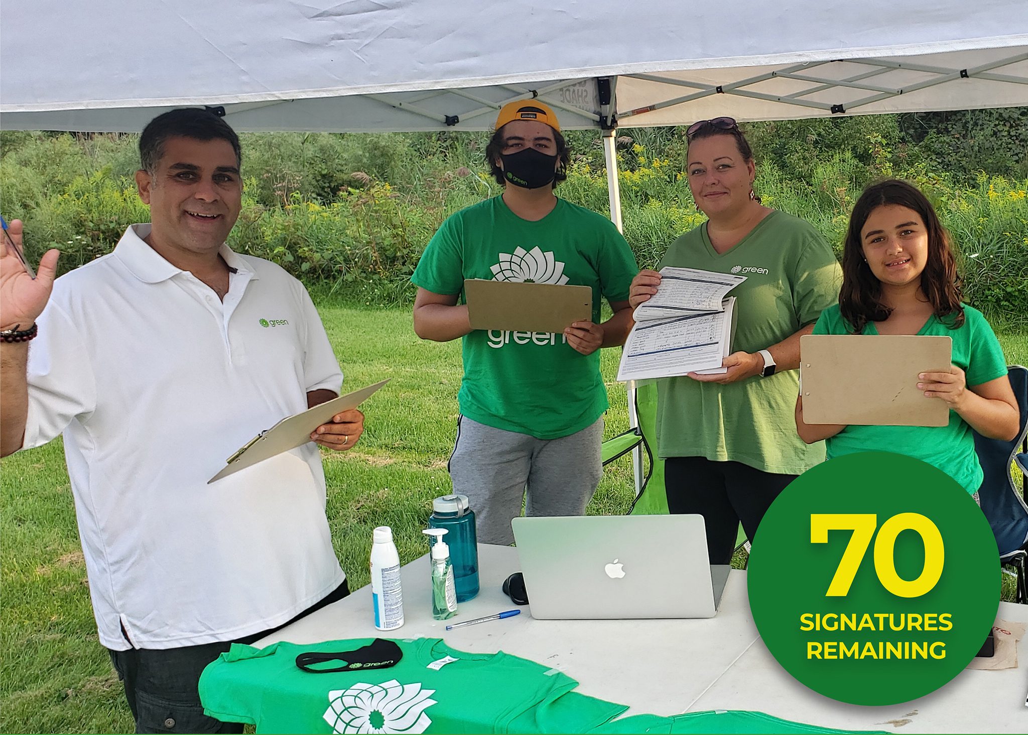 Bruno Sous 2021 Green Party Candidate - 70 Signatures Remaining